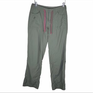 The North Face Gorpcore Hiking Pants Olive Green Drawstring Size 4